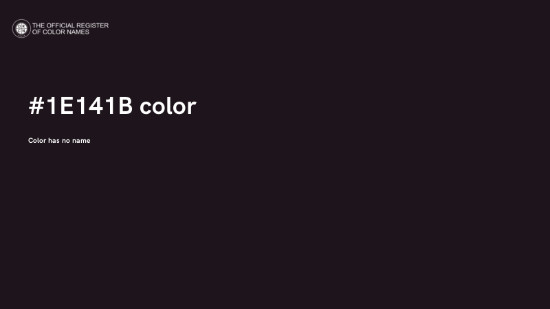 #1E141B color image