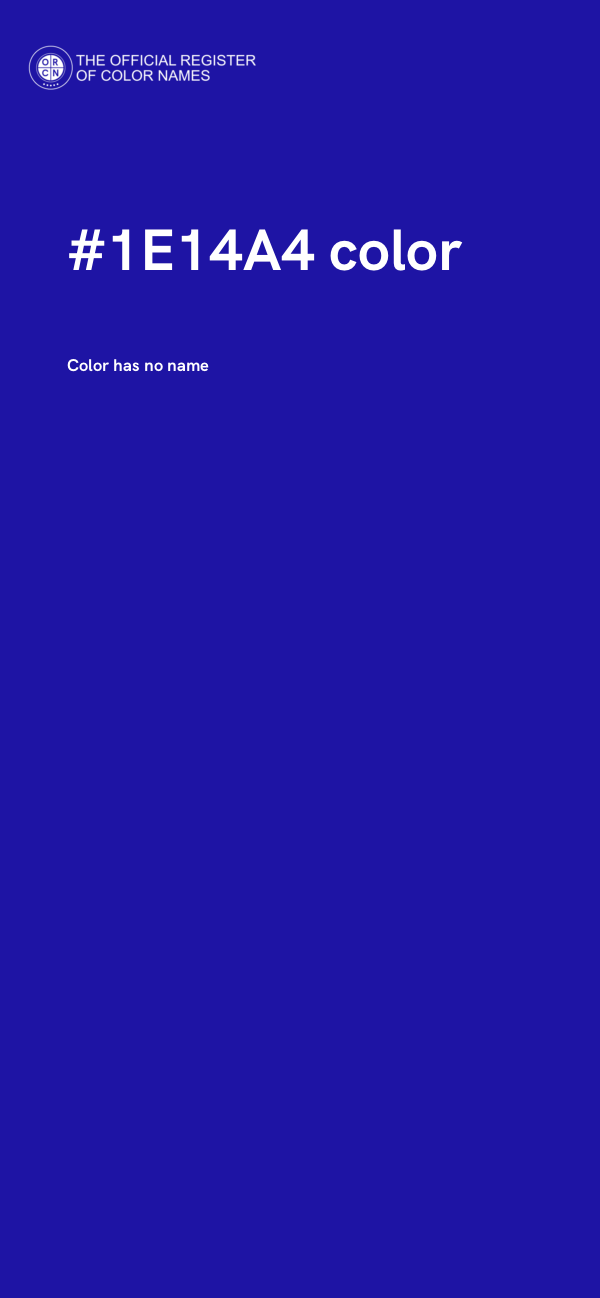 #1E14A4 color image