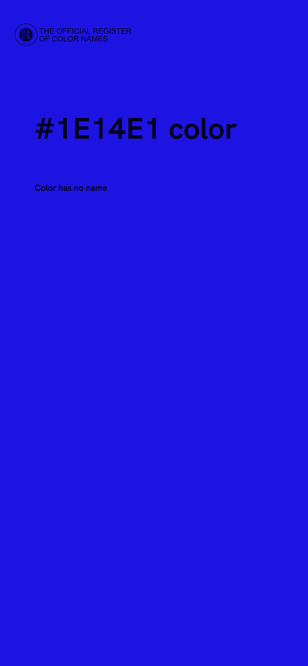 #1E14E1 color image