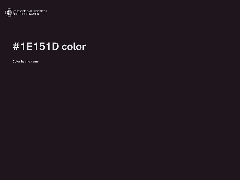 #1E151D color image