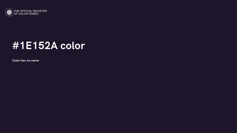 #1E152A color image