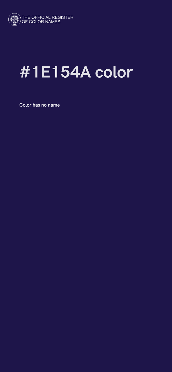 #1E154A color image
