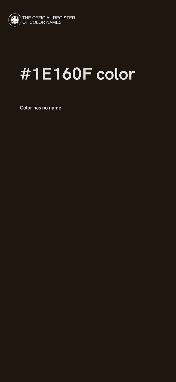 #1E160F color image
