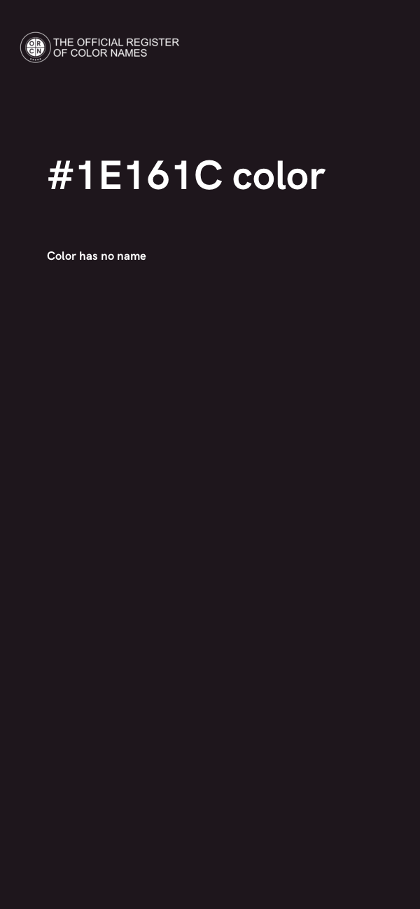 #1E161C color image
