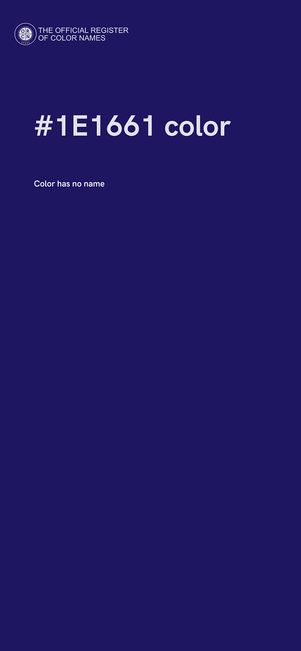 #1E1661 color image