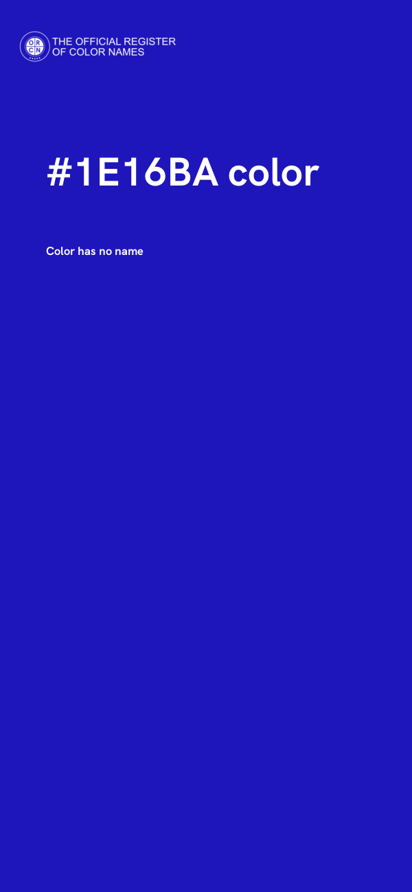 #1E16BA color image