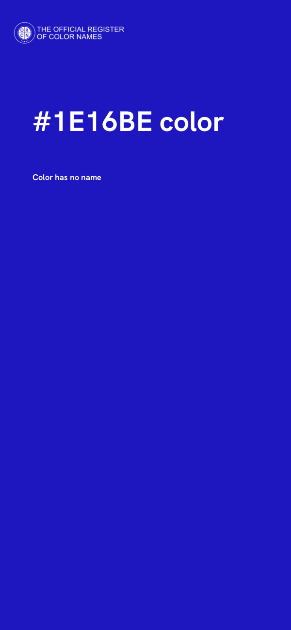 #1E16BE color image
