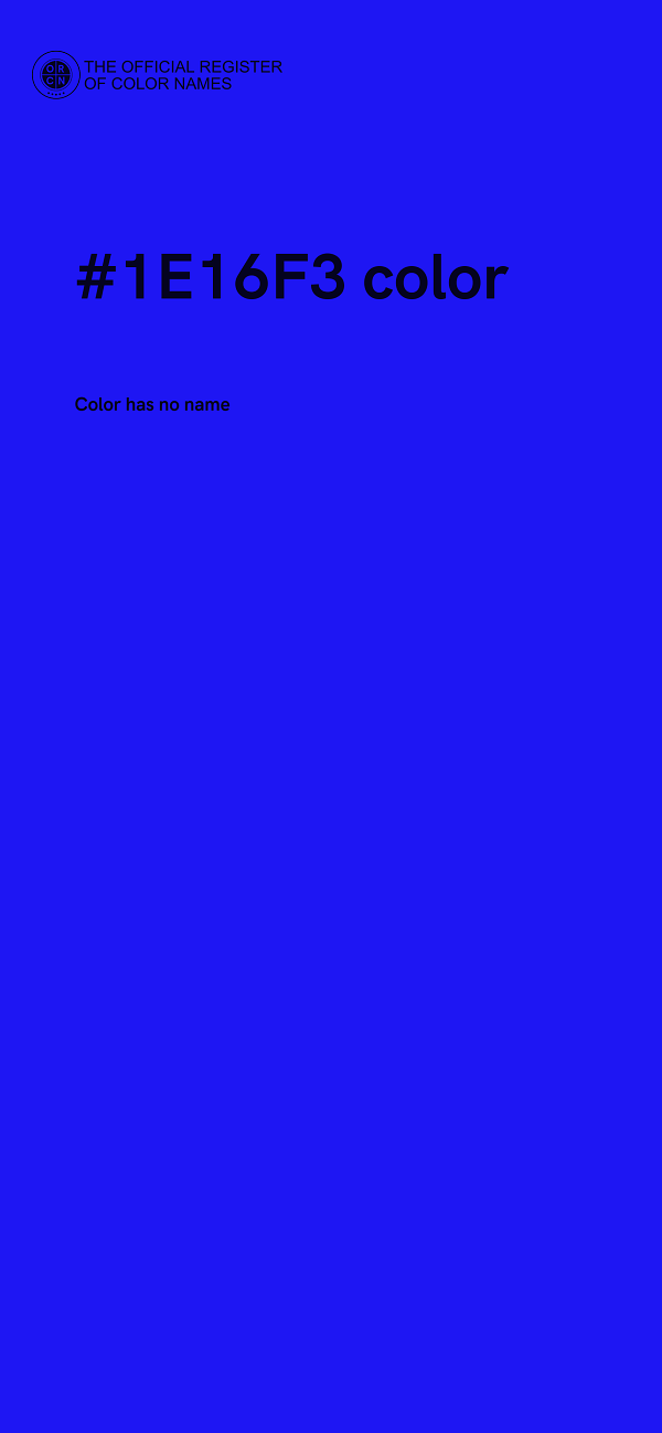 #1E16F3 color image