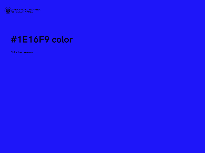 #1E16F9 color image