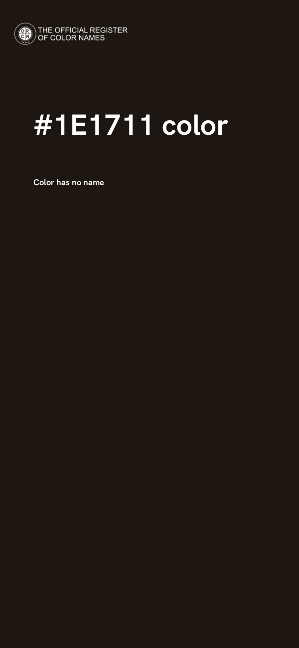 #1E1711 color image