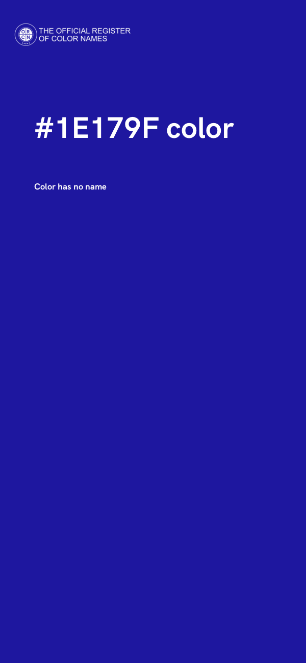 #1E179F color image