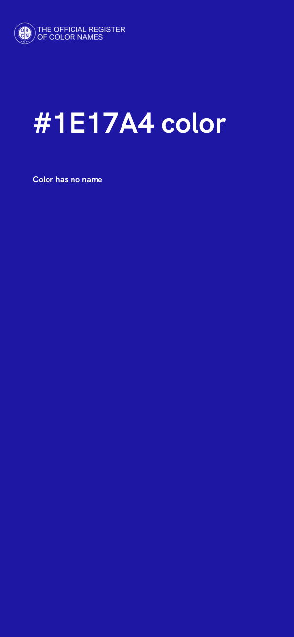 #1E17A4 color image