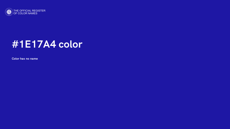 #1E17A4 color image