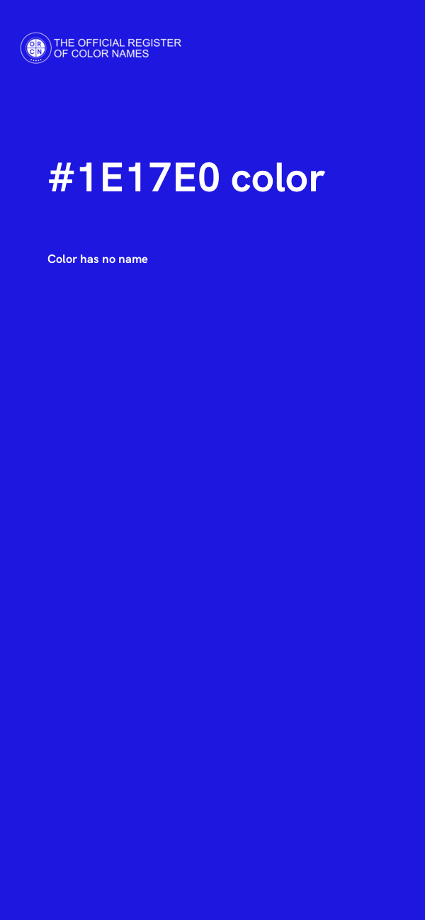#1E17E0 color image