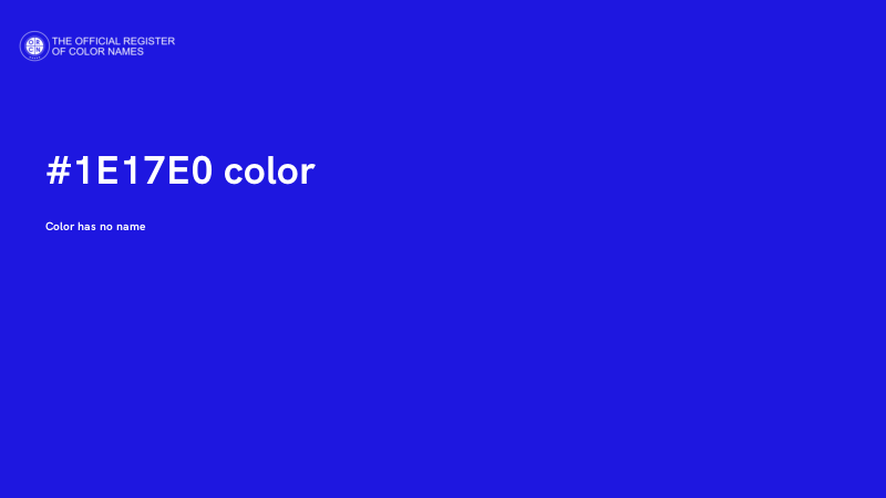 #1E17E0 color image
