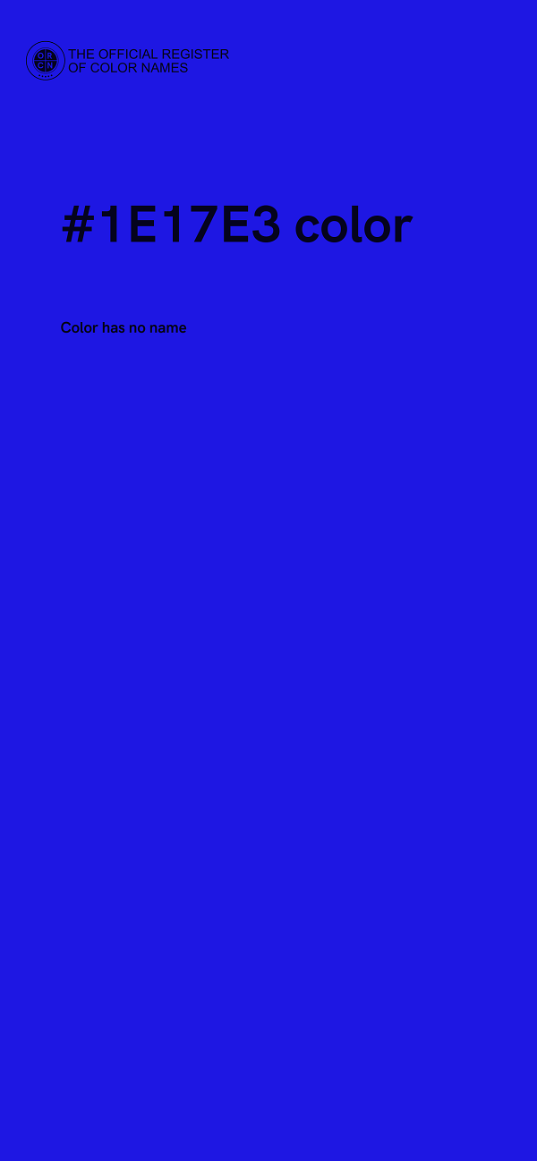 #1E17E3 color image