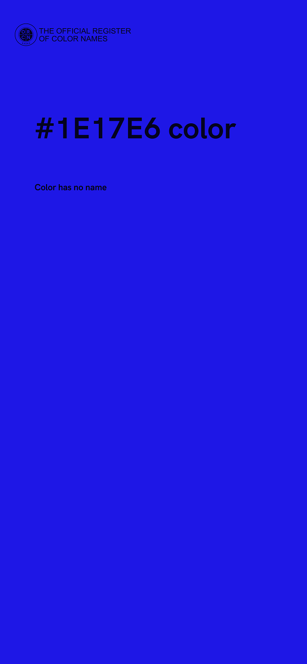 #1E17E6 color image