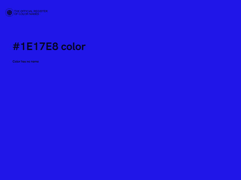 #1E17E8 color image