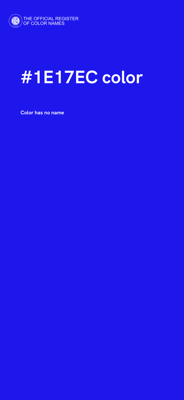 #1E17EC color image