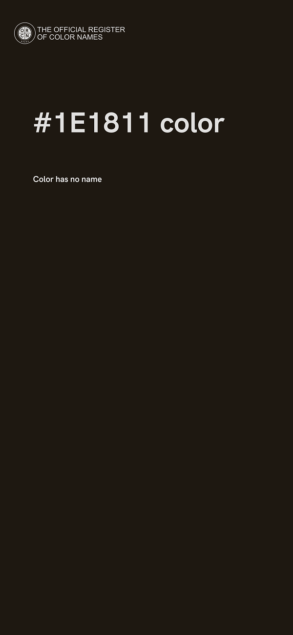 #1E1811 color image