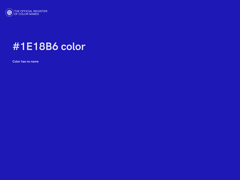 #1E18B6 color image