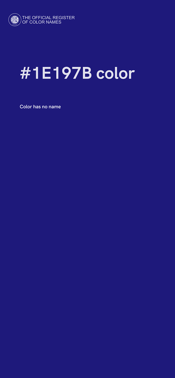 #1E197B color image