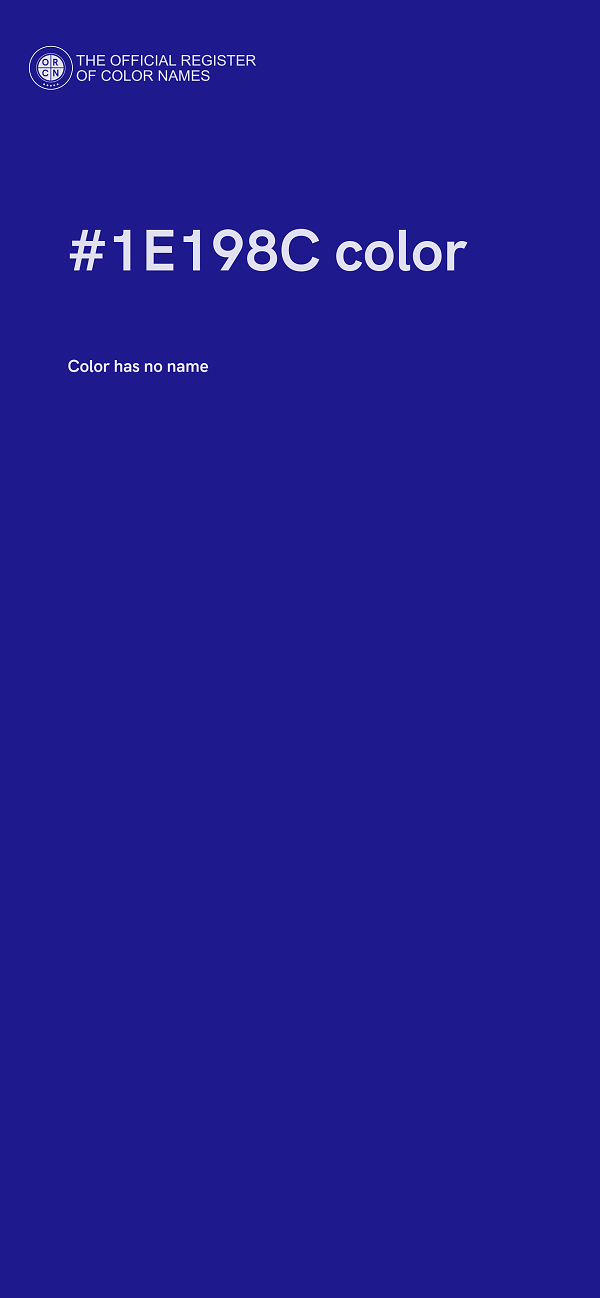 #1E198C color image