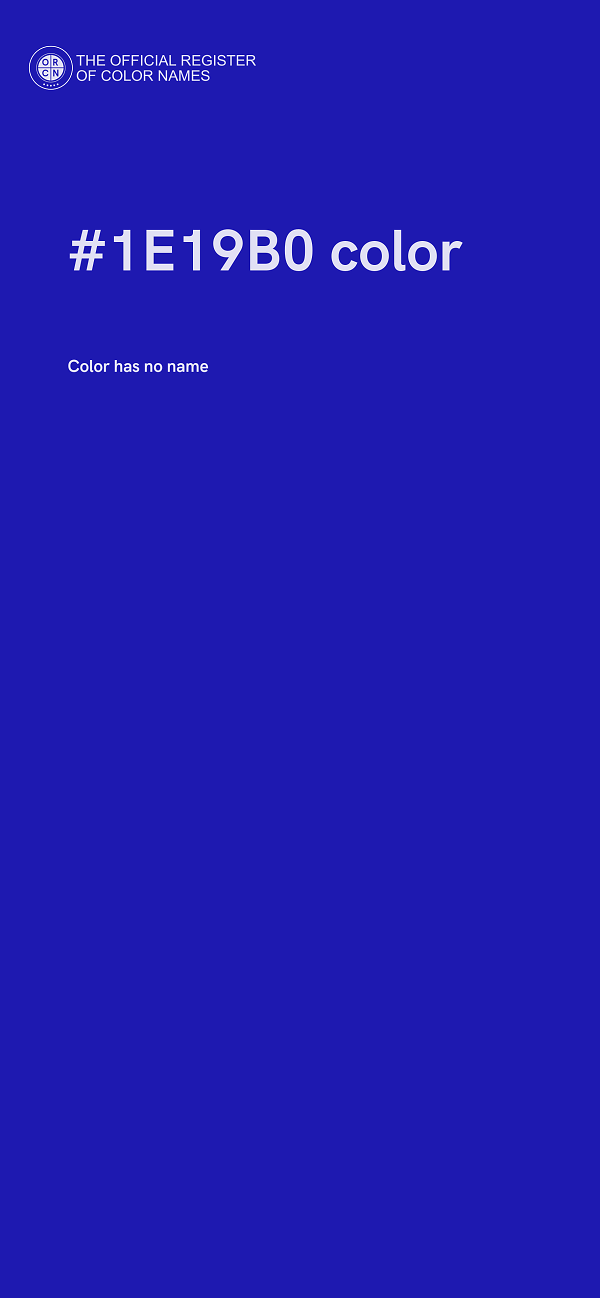 #1E19B0 color image