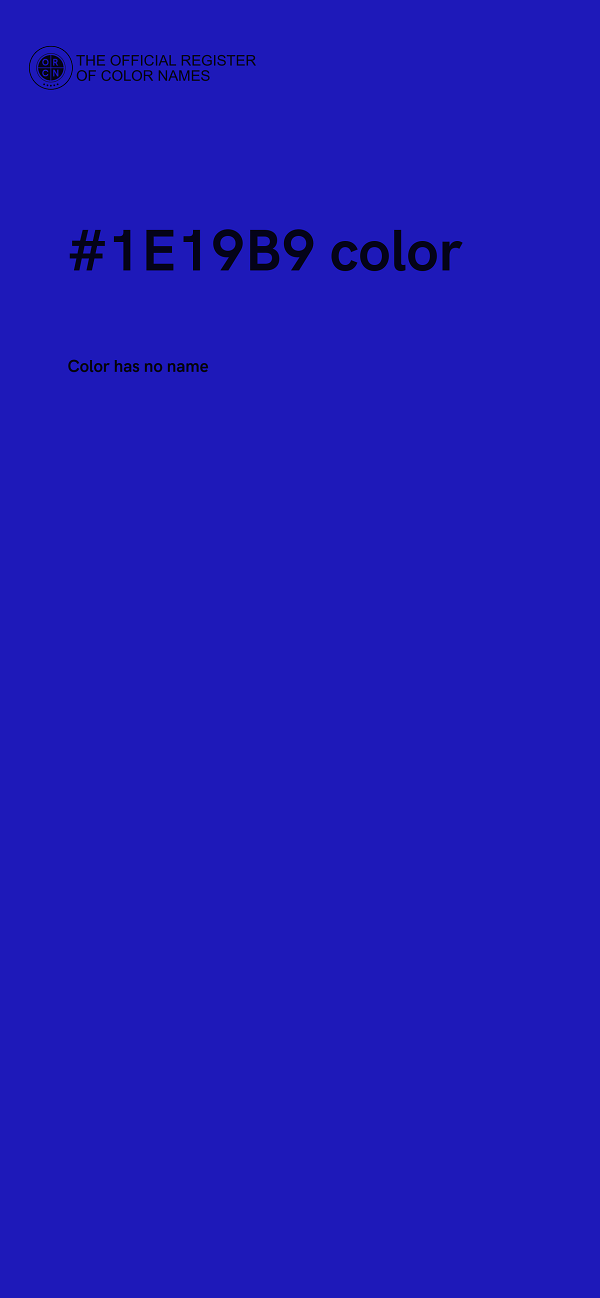 #1E19B9 color image