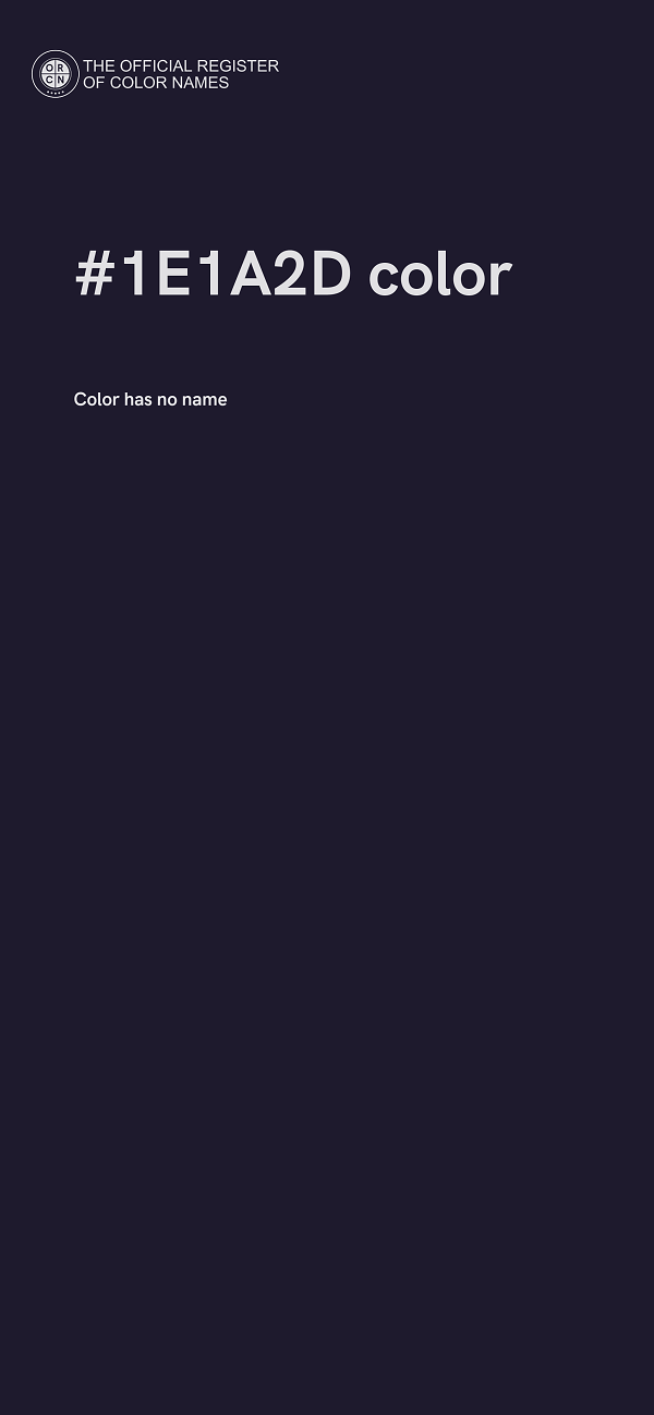 #1E1A2D color image