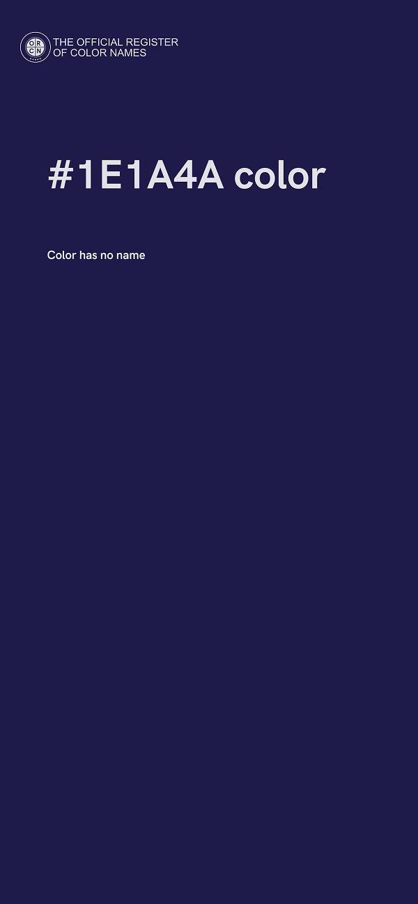 #1E1A4A color image