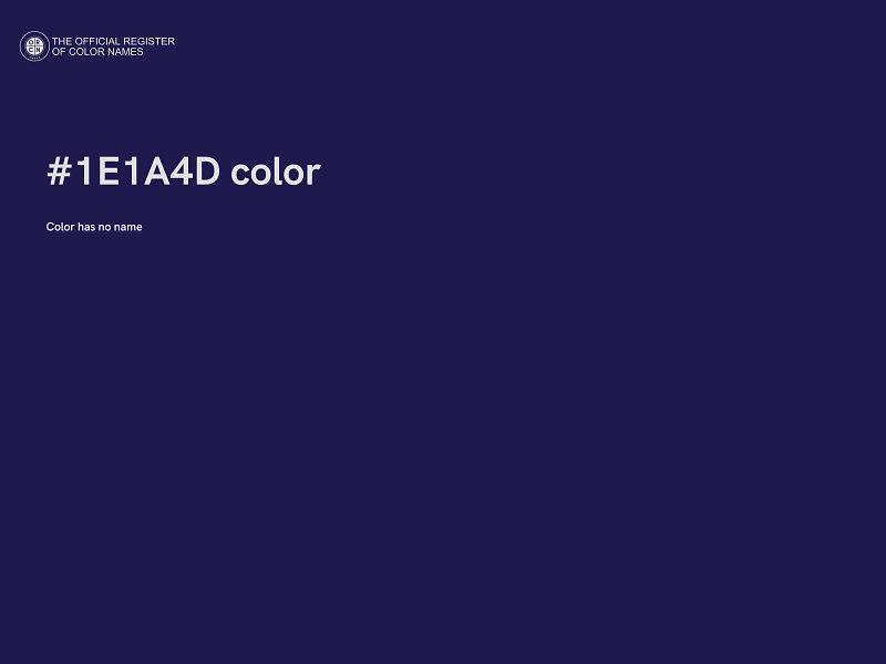 #1E1A4D color image