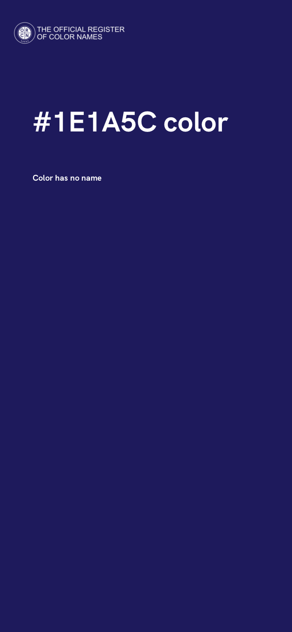 #1E1A5C color image
