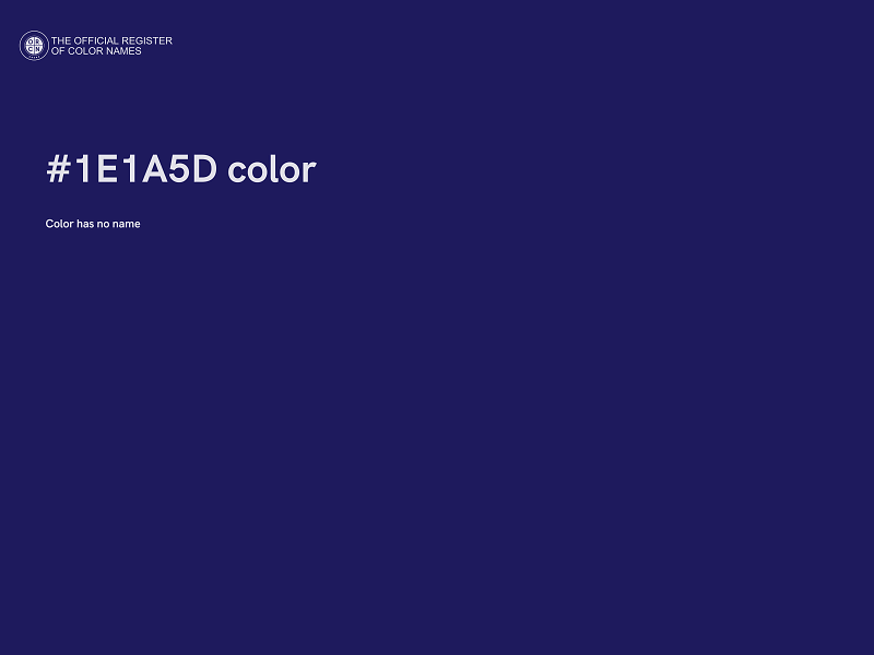 #1E1A5D color image