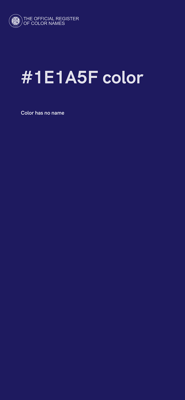 #1E1A5F color image