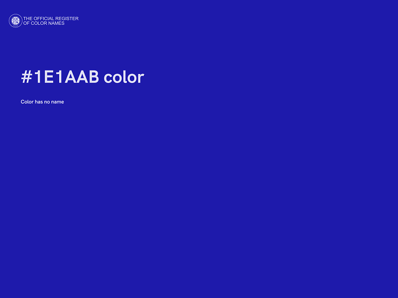 #1E1AAB color image