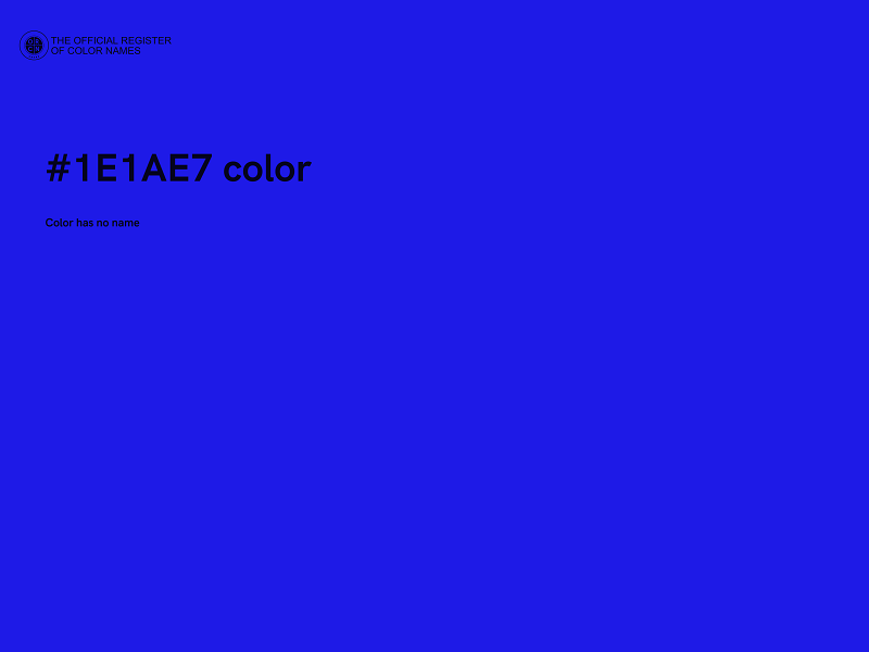 #1E1AE7 color image