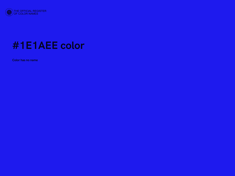 #1E1AEE color image