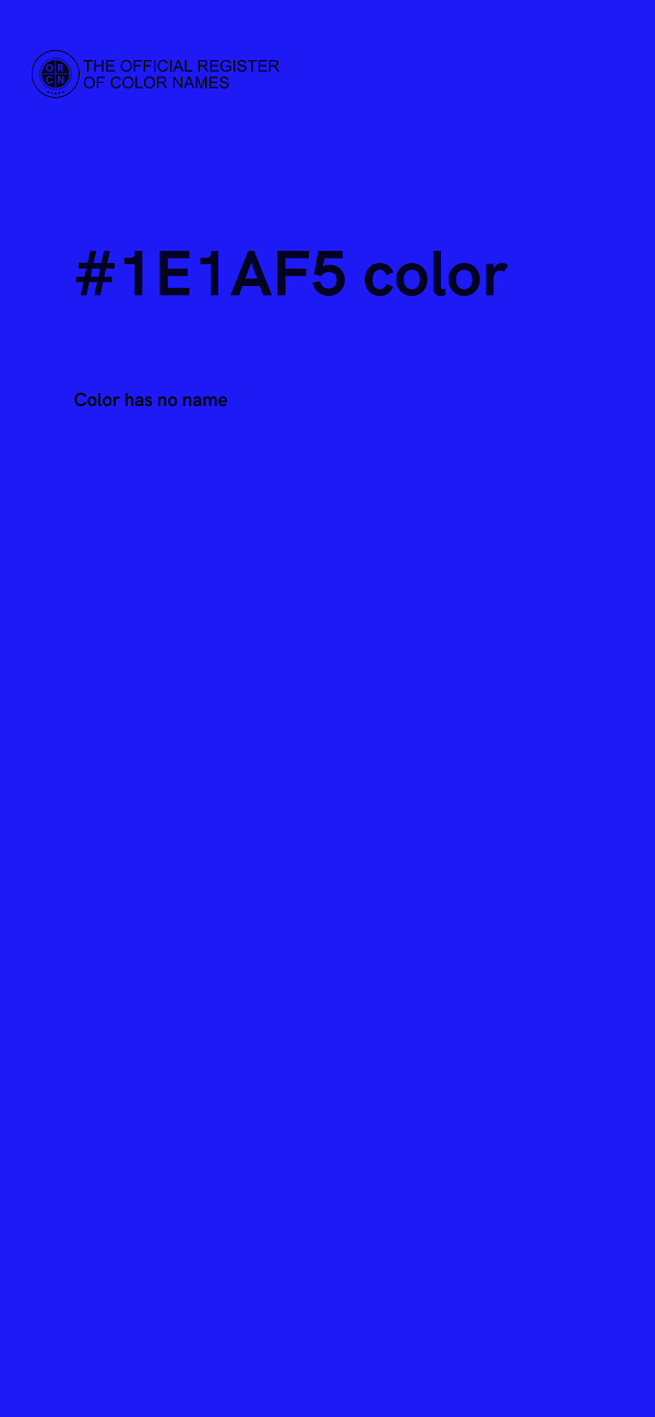 #1E1AF5 color image