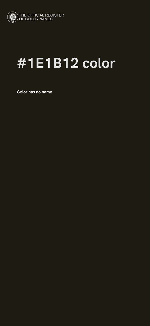 #1E1B12 color image