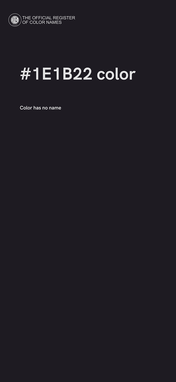 #1E1B22 color image