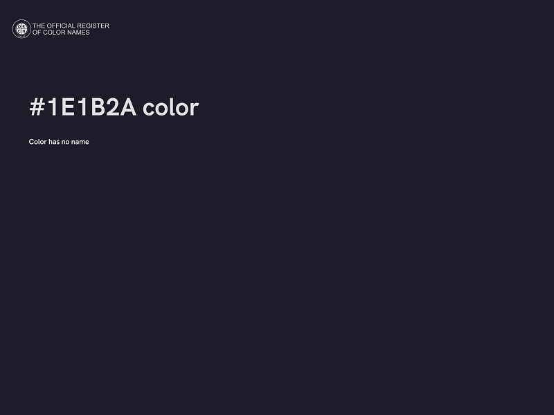 #1E1B2A color image