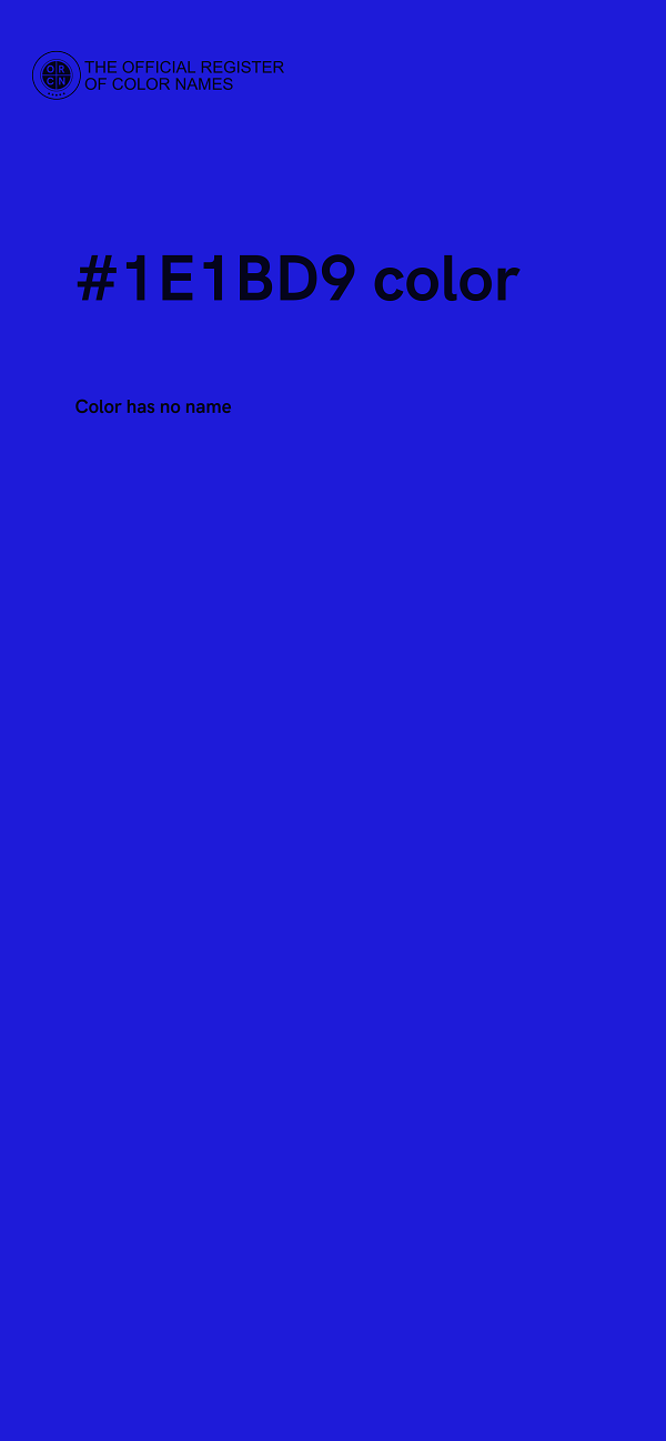 #1E1BD9 color image