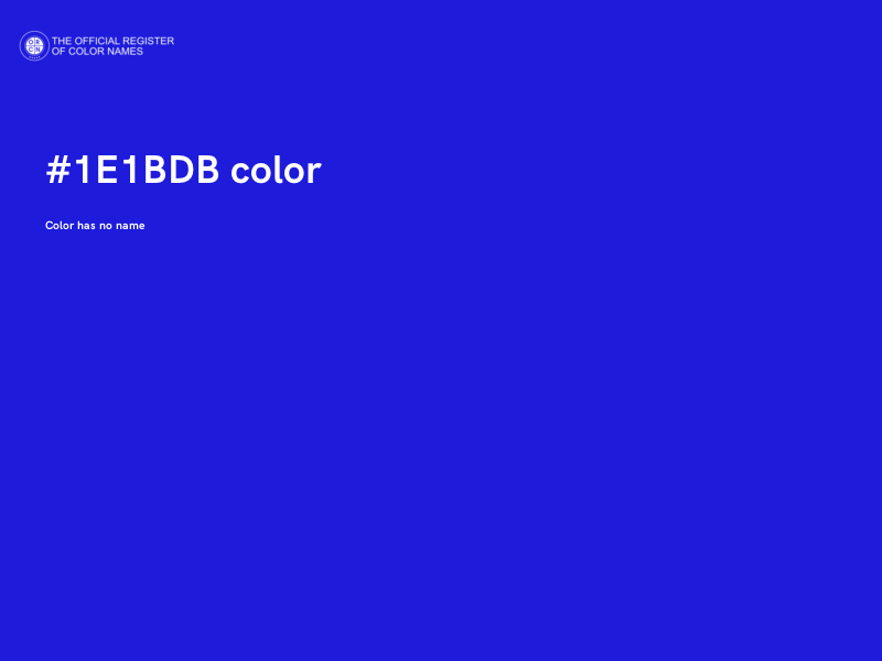 #1E1BDB color image