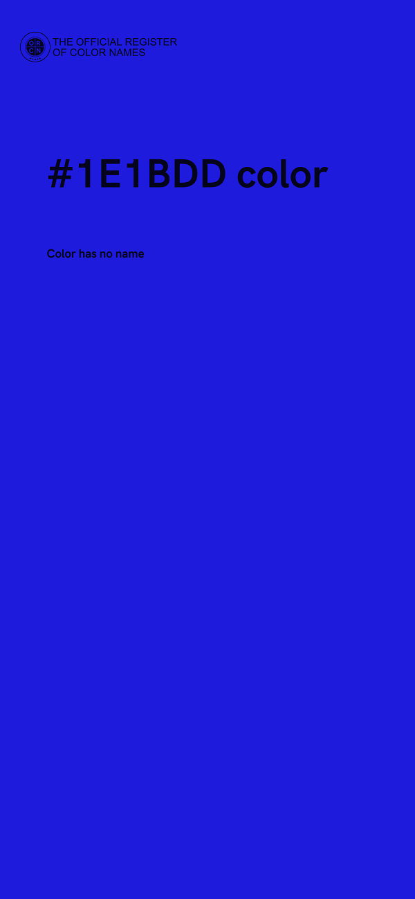 #1E1BDD color image