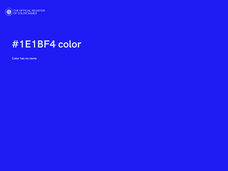 #1E1BF4 color image