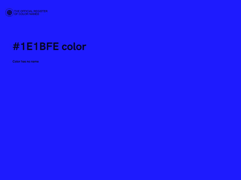 #1E1BFE color image