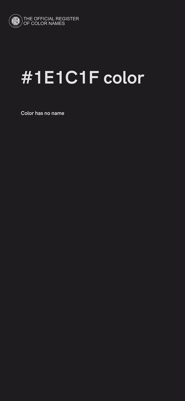 #1E1C1F color image