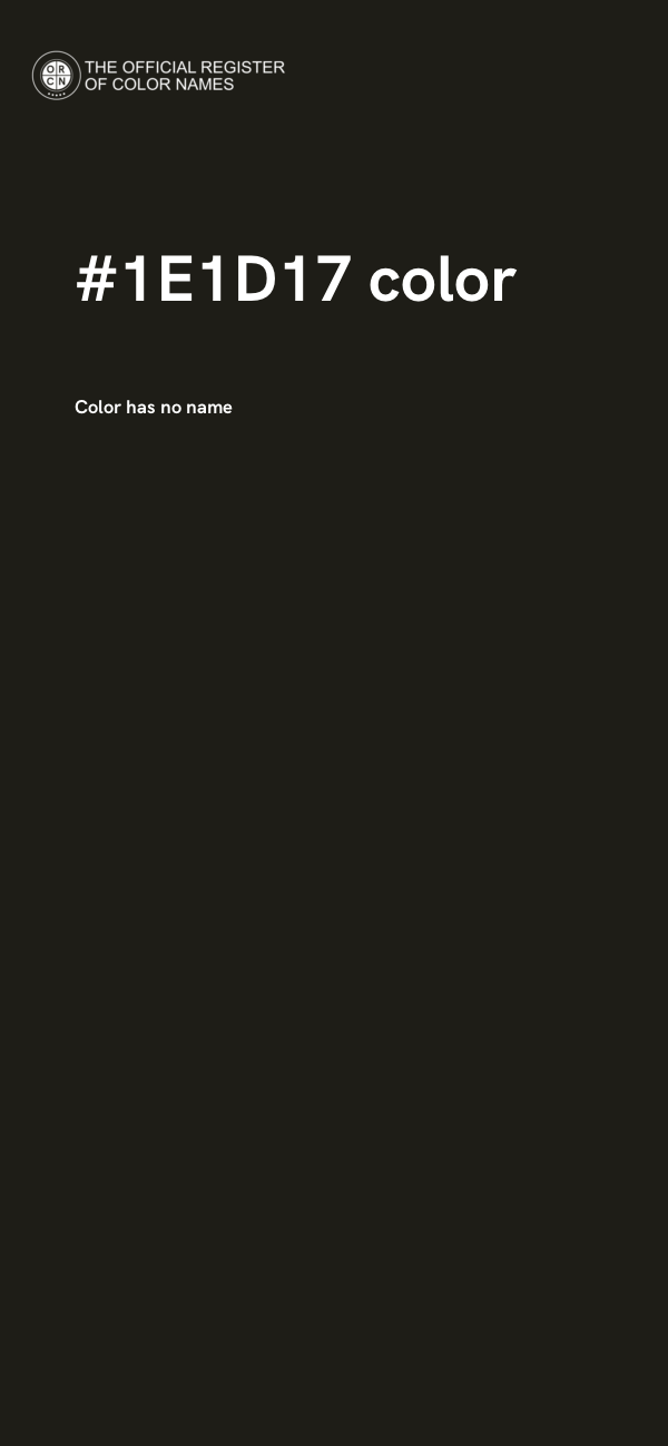 #1E1D17 color image