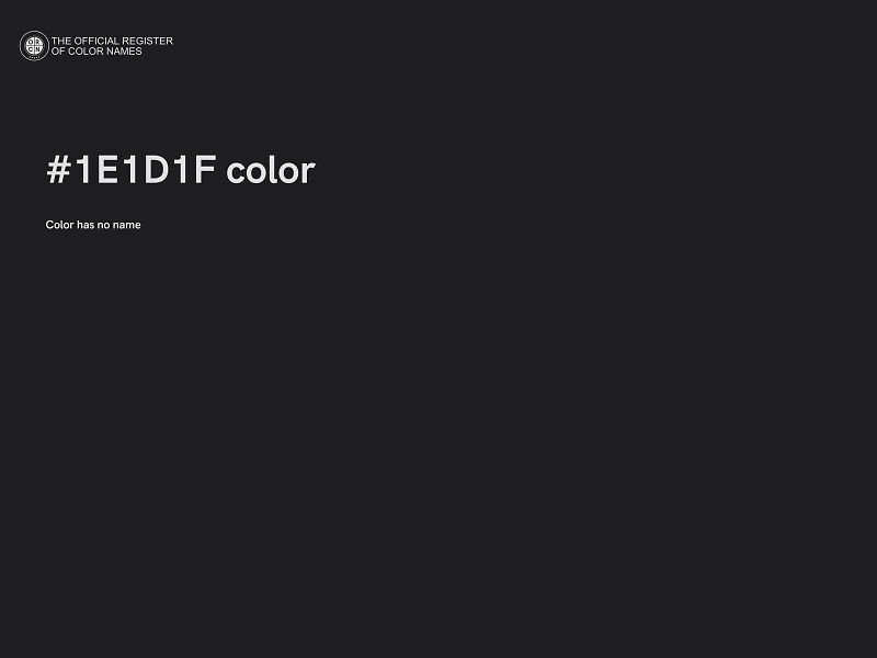 #1E1D1F color image